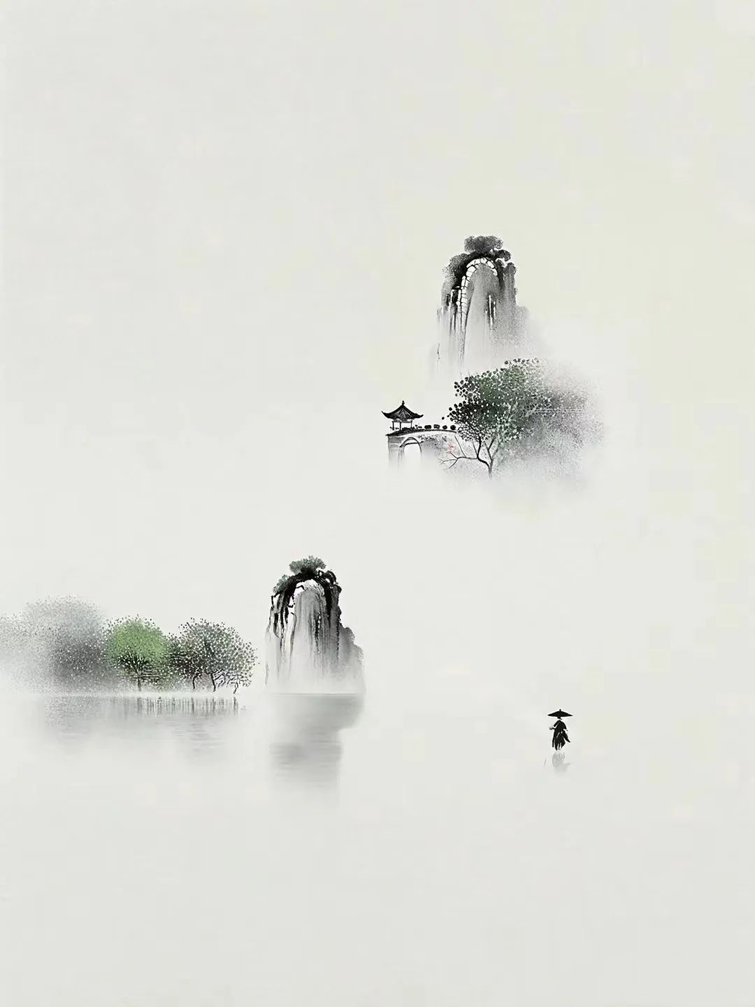 绝美禅境，一人一山一水一天涯