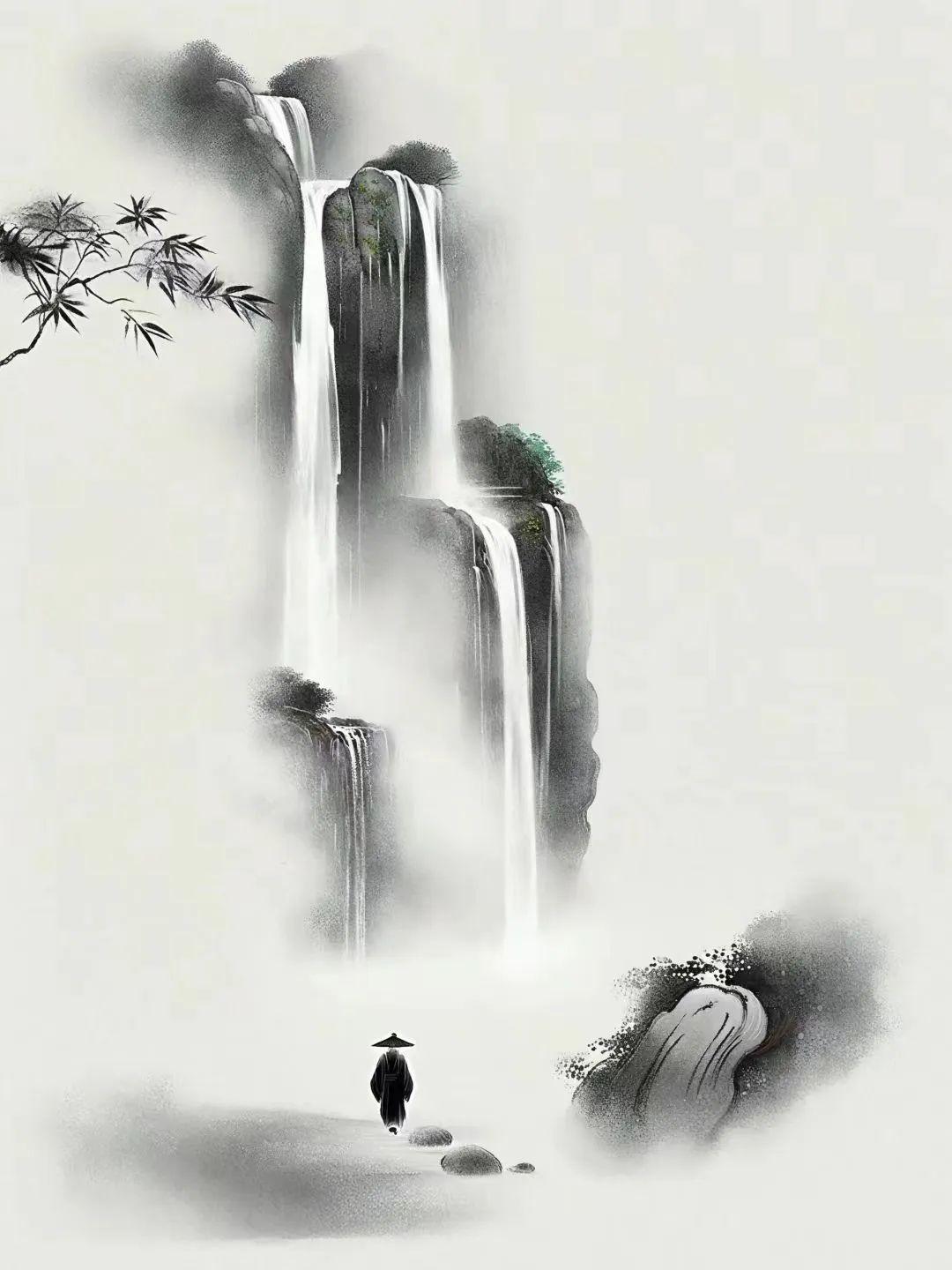 绝美禅境，一人一山一水一天涯