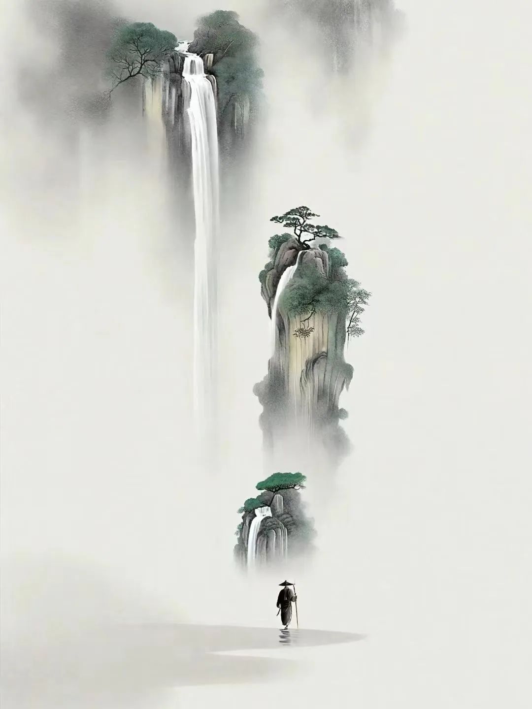 绝美禅境，一人一山一水一天涯